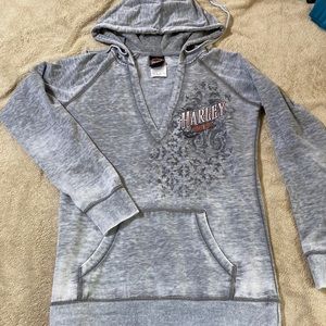 Harley Davidson gray hoodie